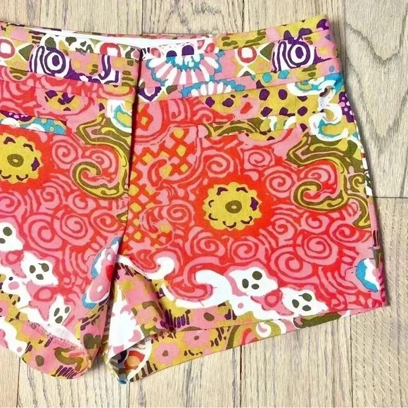 J Crew Women’s Chino Shorts Pink Abstract Nautical Summer 2010 Casual Size 2 - Picture 4 of 11